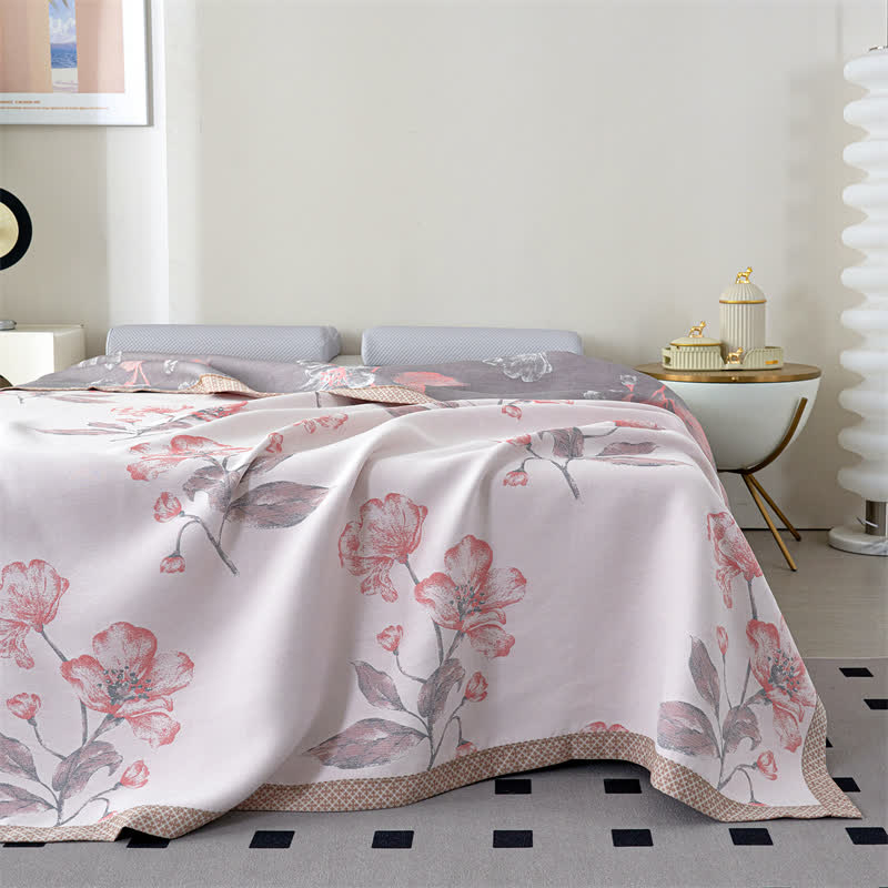 Floral Lyocell Gauze Summer Breathable Quilt