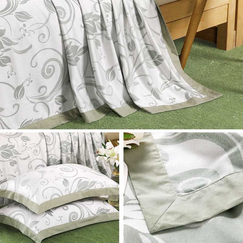 Simple Tulip Coverlet Blanket & Pillowcases (3PCS)