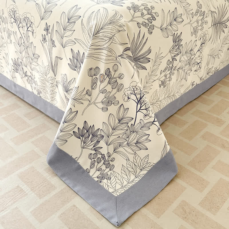 Pure Cotton Pastoral Style Luxurious Coverlet