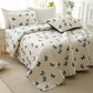 Elegant Buttefly Pure Cotton Quilted Bedding