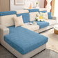 Solid Color Jacquard Leaf Texture Sofa Cover