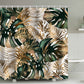 Retro Palm Leaves Waterproof Shower Curtain