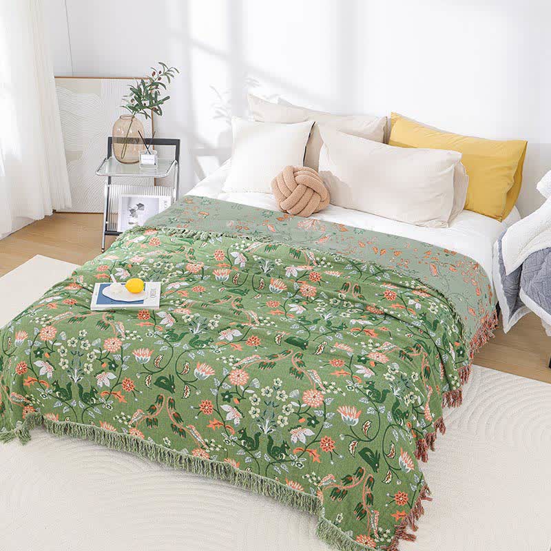 Cotton Gauze Breathable Rural Reversible Quilt