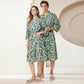 Palm Leaves Absorbent Breathable Bathrobe