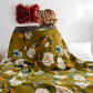 Ownkoti Olive Flower Printed Cotton Quilt - image 0