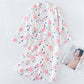 Floral Double Layer Cotton Gauze Nightdress
