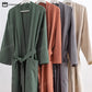 Ownkoti Soft V-Neck Bathrobe Sleepwear with Pockets