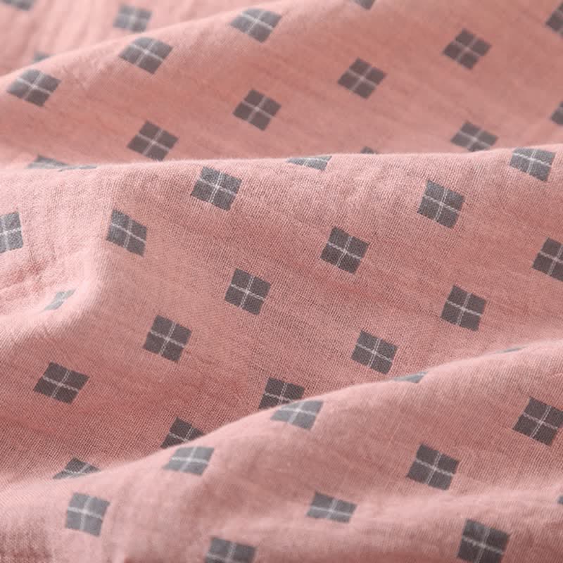 Checkered Jacquard Cotton Loungewear Set - image 3