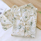 Rural Style Satin Lapel Nightwear Set