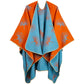 Ownkoti Luxurious Ginkgo Leaf Travel Shawl Cape - Orange - 51" x 59" - image 7