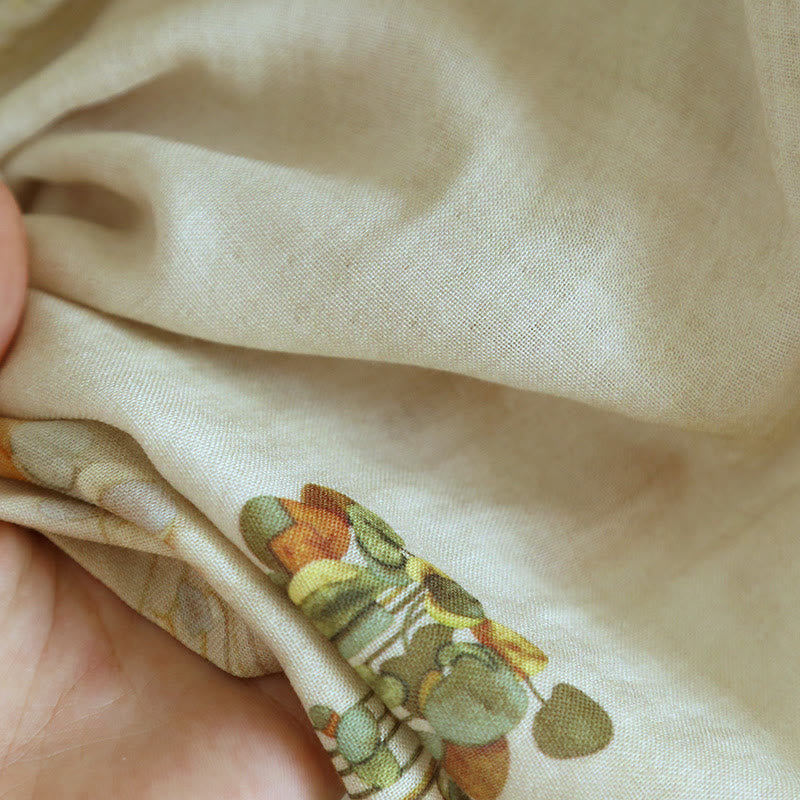 Flower Bamboo Fiber Tank Top Loungewear Set - image 4