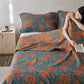 Pure Cotton Yarn-dyed Blooming Flower Quilt - image 9