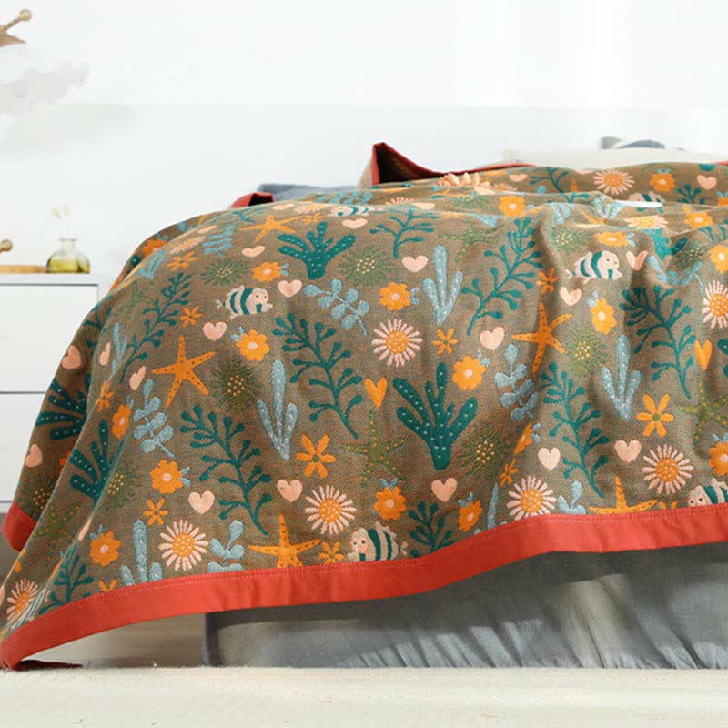 Ownkoti Vintage Reversible Coverlet Soft Floral Quilt - image 9