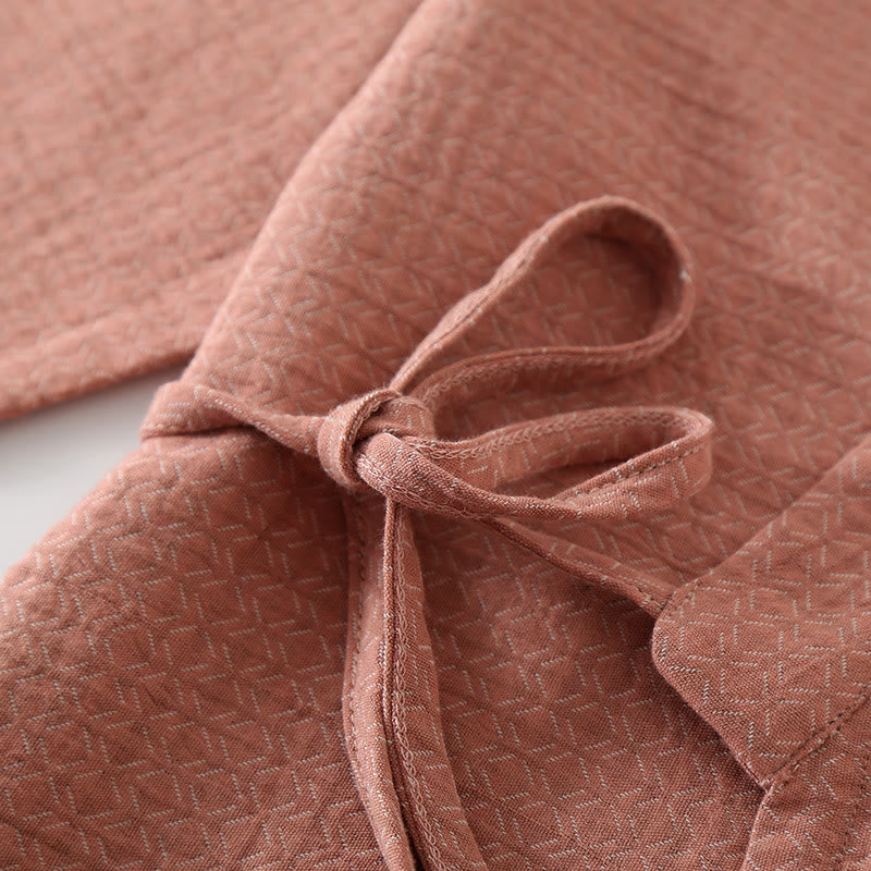 Cotton Gauze Kimono Couple Pajama Set - image 3