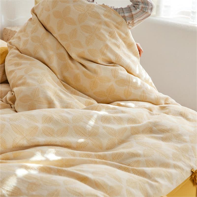 Jacquard Tie Cotton Gauze Bedding Set (4PCS) - image 9