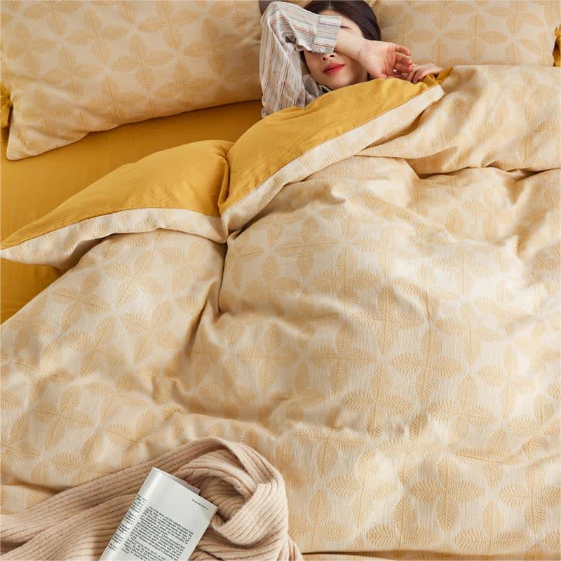 Jacquard Tie Cotton Gauze Bedding Set (4PCS) - image 6