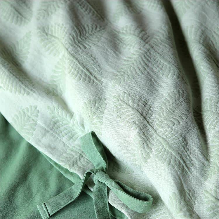 Jacquard Tie Cotton Gauze Bedding Set (4PCS) - image 16