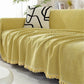 Chenille Herringbone Tassel Couch Cover - Yellow - 71" x 205" - image 10