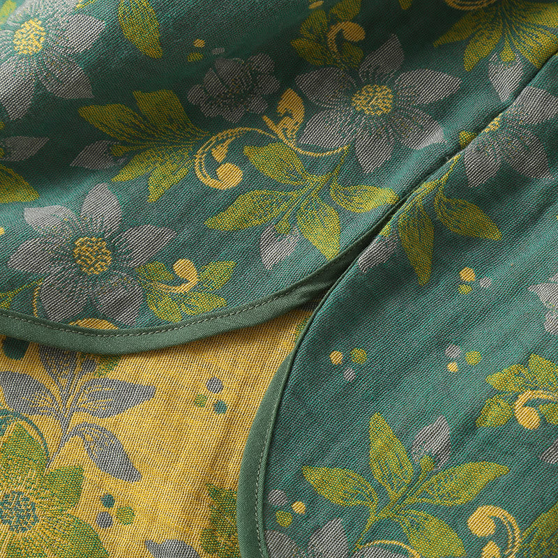 Ownkoti Jacquard Cotton Gauze Floral Nightgown - image 7