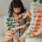 Colorful Vegetable Pattern Cotton Hooded Bathrobe - image 9