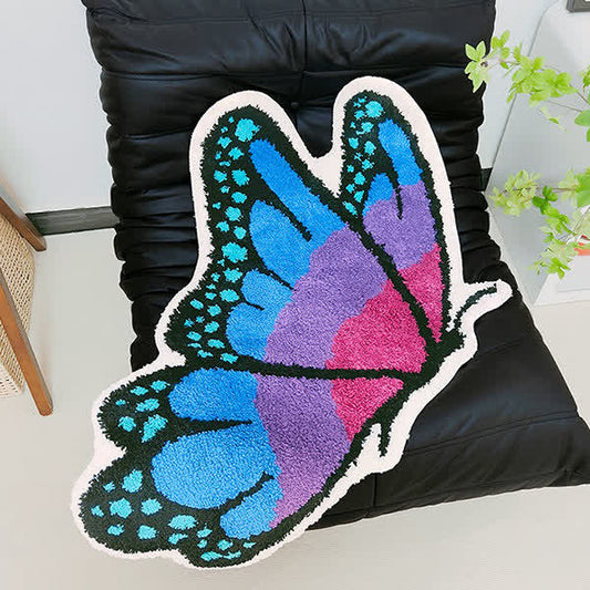 Rustic Flying Butterfly Anti-slip Rug