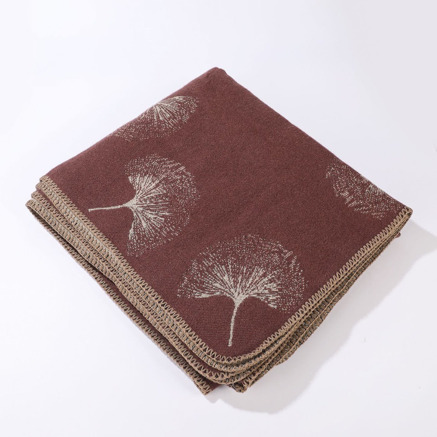 Ownkoti Luxurious Ginkgo Leaf Travel Shawl Cape - image 10