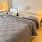 Checkerboard Texture Soft Sherpa Blanket