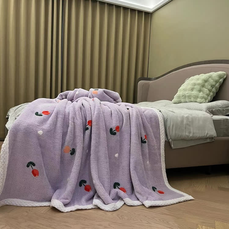 Pastoral Tulip Soft Fleece Throw Blanket