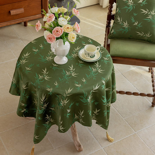 Rustic Bamboo Tassel Elegant Tablecloth - image 2