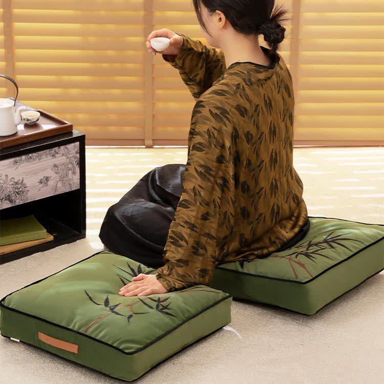 Pastoral Style Bamboo Soft Floor Cushion