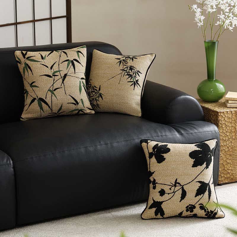 Luxurious Pastoral Bamboo Decorative Pillowcase