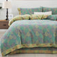 Cotton Gauze Lush Leaf Bedding Set (4PCS)