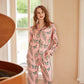 Luxurious Butterfly Peacock Feather Pajama Set