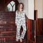 Luxurious Butterfly Peacock Feather Pajama Set