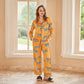 Modern Zebra Casual Cardigan Pajama Set