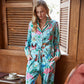 Floral Flamingo Long-sleeve Pajama Set