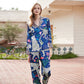 Pastoral Leopard Print Leisure Pajama Set