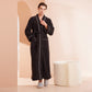 Comfy Fleece Solid Color Long Bathrobe