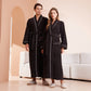 Comfy Fleece Solid Color Long Bathrobe