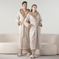 Fleece Hooded Winter Long Bathrobe - image 2
