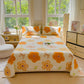 Vibrant Flower Velvet Bedding Set(4PCS)