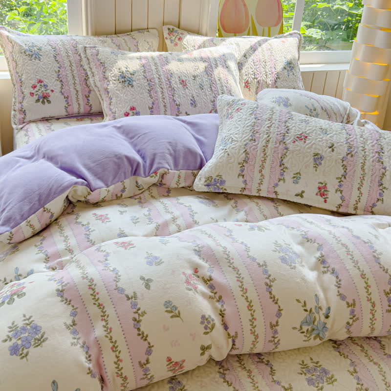 Winter Velvet Pastoral Soft Bedding Set(4PCS)