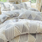 Geometric Line Warm Soft Bedding Set(4PCS)