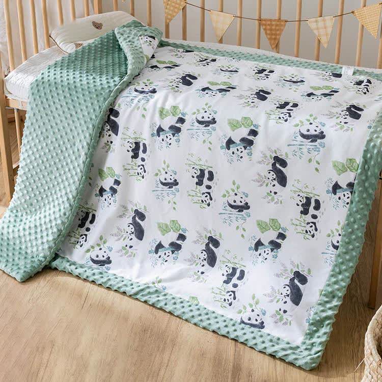 Cute Panda Soft Warm Baby Quilt