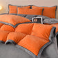 Winter Fleece Solid Color Bedding Set(4PCS)