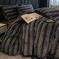 Vintage Luxurious Plush Fleece Bedding Set(4PCS)