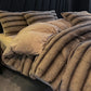 Vintage Luxurious Plush Fleece Bedding Set(4PCS) - image 0