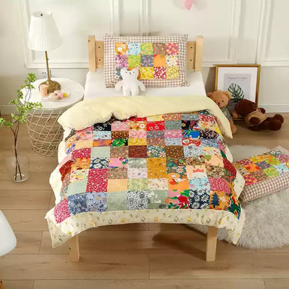 Patchwork Floral Pure Cotton Baby Quilt