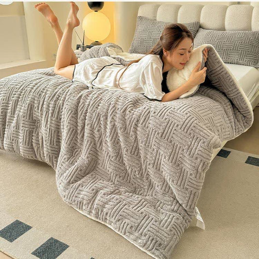 Fluffy Fleece Thick Warm Winter Blanket