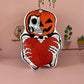 Halloween Pumpkin Monster Lumbar Pillow